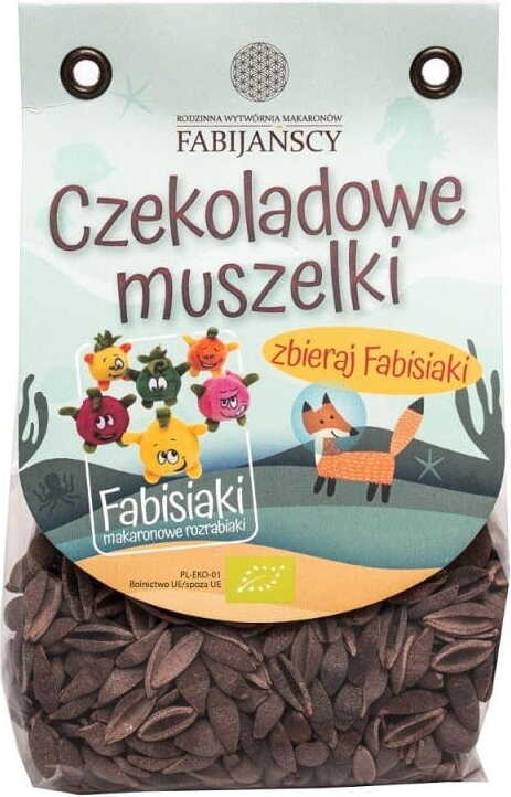 Nudeln (Mais mit Kakao) Schalen glutenfrei BIO 250 g - FABIJAŃSCY