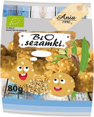 Kekse mit Sesamsamen BIO 80 g - BIO ANIA