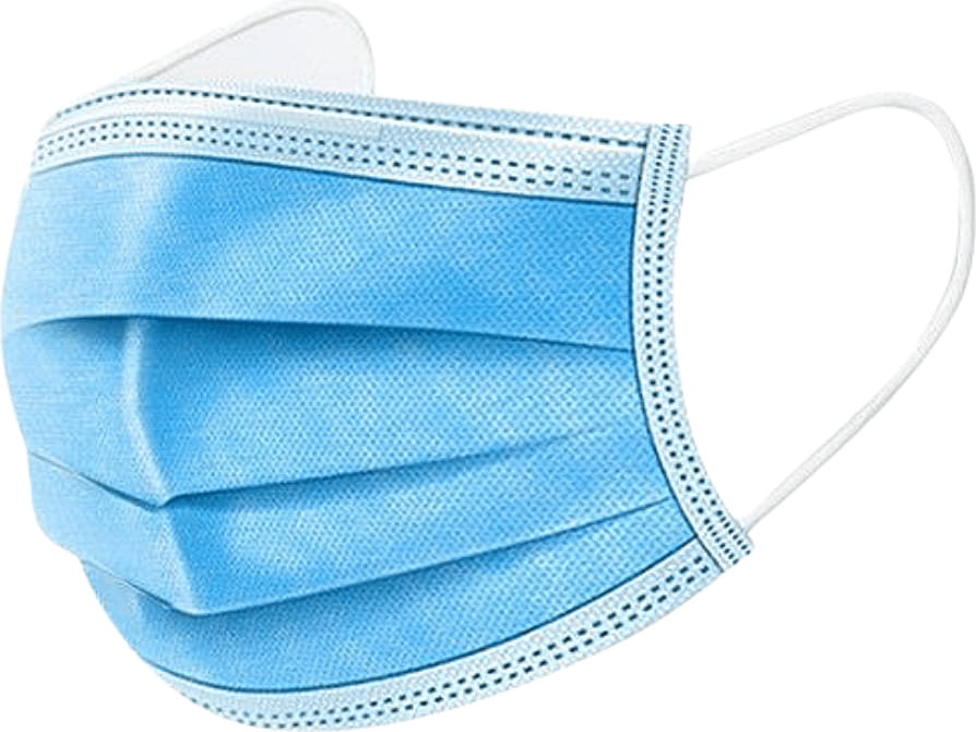 Einweg-Schutzmasken von PAL-POL, 3 Stück, medizinische Gesichtsmaske mit Ohrschlaufen und weichem Material.