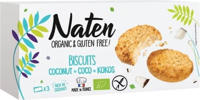 Glutenfreie Kokoskekse BIO 150 g - NATEN Hover Image