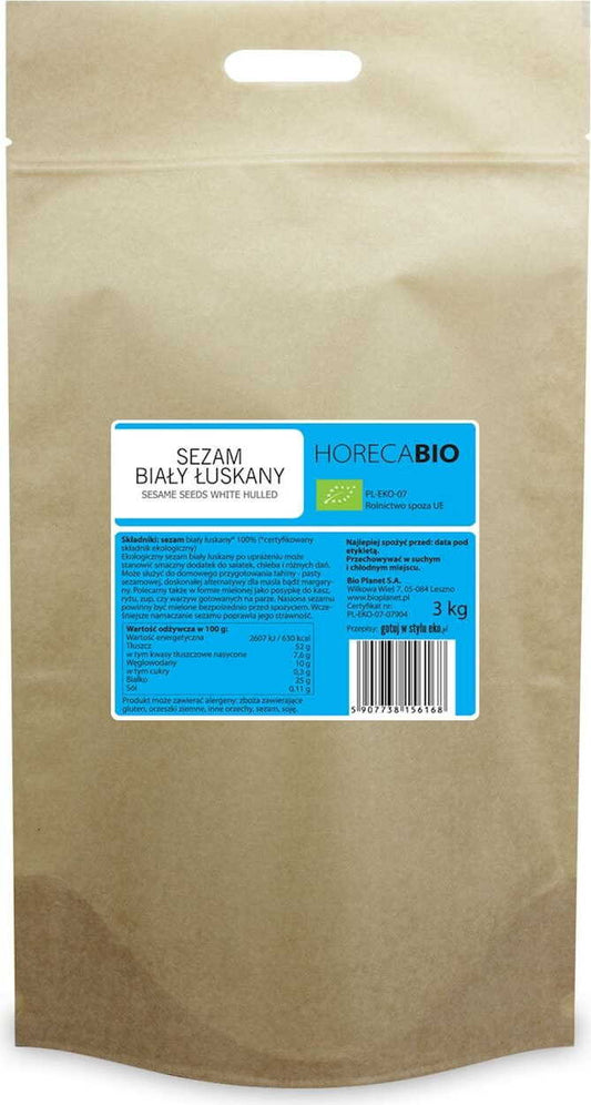 Geschälter weißer Sesam BIO 3 kg - HORECA