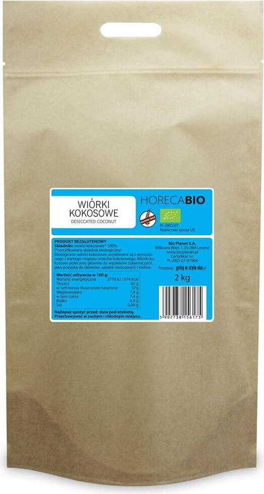 Glutenfreie Kokosraspeln BIO 2 kg - HORECA Hover Image