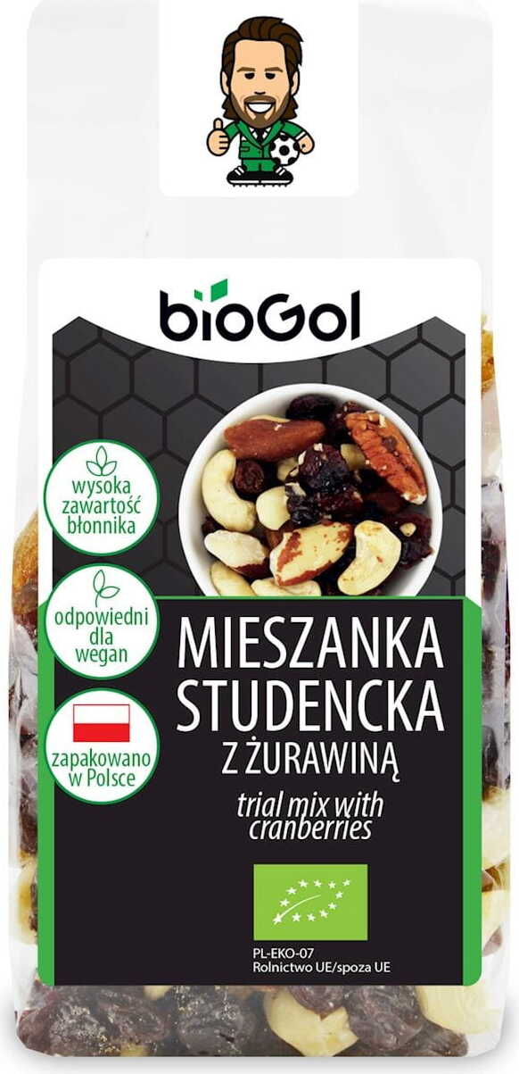 Studentenmischung mit Preiselbeeren BIO 150 g - BIOGOL Hover Image