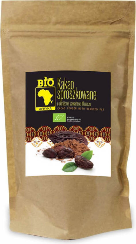 Kakaopulver mit reduziertem Fettgehalt BIO 200 g - BIO AFRIKA
