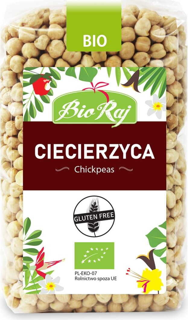 Glutenfreie Kichererbsen BIO 500 g - BIO RAJ