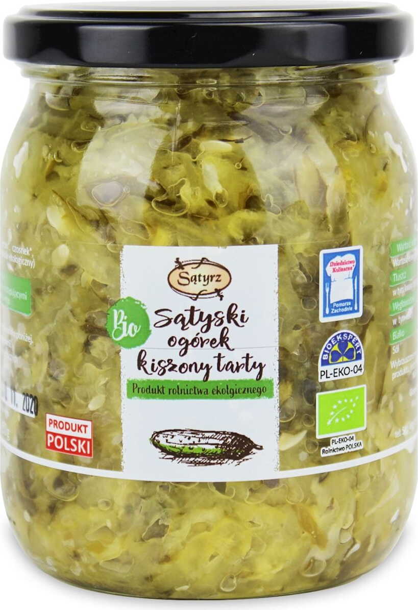 Eingelegte Gurke gerieben BIO 450 g - SĄTYRZ