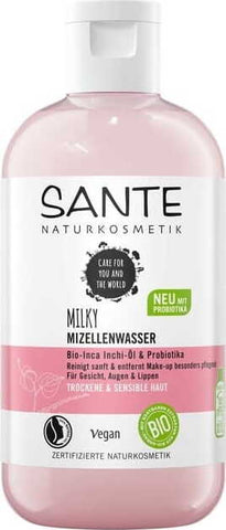 Mizellenwasser zum Abschminken Inka-Inchi-Öl und Öko-Probiotika 200 ml - SANTE