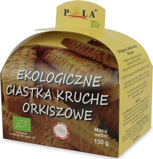 Bio Dinkel Mürbeteig von PIEKARNIA POLA, 150 g, frisch und knusprig, zeigt den vorbereiteten Teig in einer Backform.