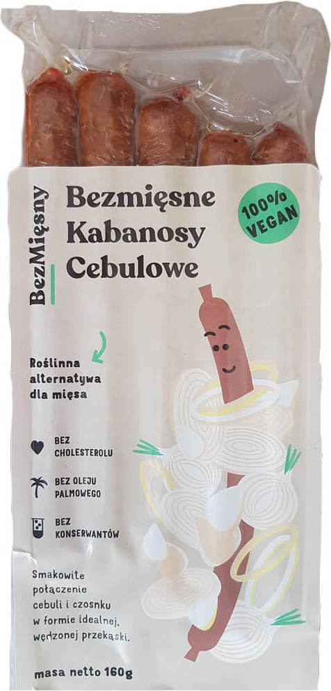 Vegane Zwiebel-Kabanos-Würstchen 160 g FLEISCHLOSES FLEISCH