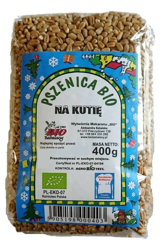 Bio-Weizen für Kutia von BABALSCY, 400 g, ungekofter Weizen in einer Packung, ideal für traditionelle Gerichte.