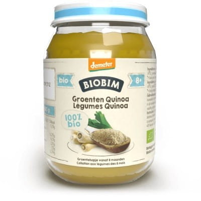 8 Monate Gemüsepüree mit Quinoa ohne Zuckerzusatz demeter BIO 200 g - BIOBIM Hover Image
