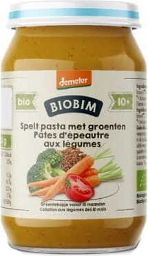 10 Monate Gemüsegericht mit Dinkelnudeln demeter BIO 220 g - BIOBIM Hover Image