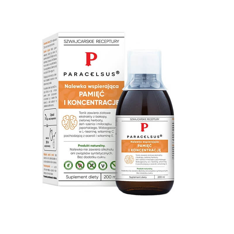 Paracelsus-Tinktur zur Unterstützung des Gedächtnisses und der Konzentration 200ml PHARMATICA