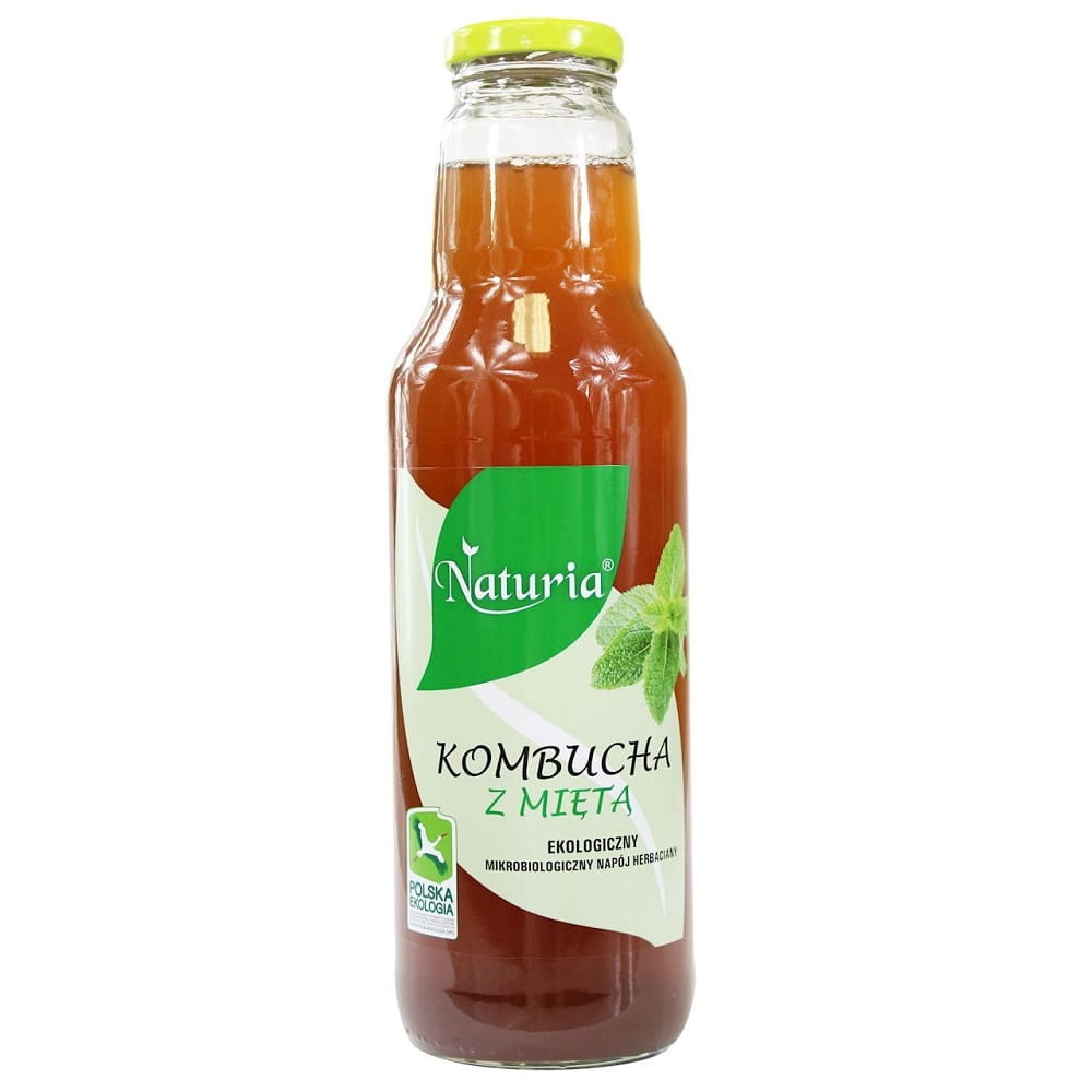 Kombucha mit Minze BIO 750 ml - NATURIA 主图