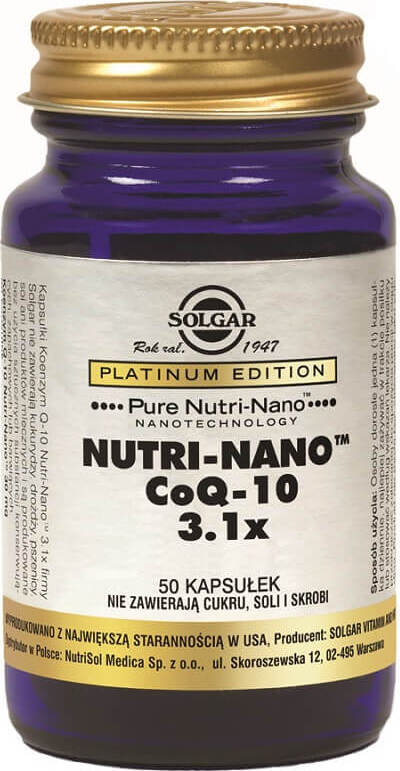 Nutri - Nano Coenzym Coq - 10 3,1 x 50 Kapseln SOLGAR