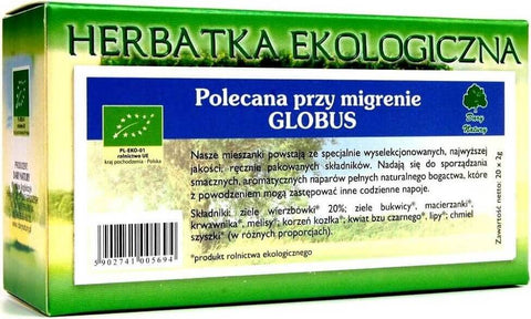 Tee empfohlen für Migräne BIO (20 x 2 g) - GESCHENKE DER NATUR