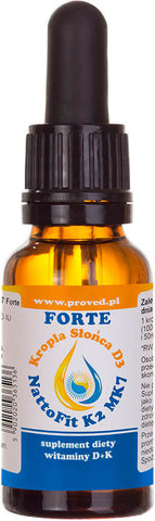 Vitamin D3 + K2 MK - 7 Natto Flüssigkeit FORTE 20ml 600 Tropfen BEWÄHRT