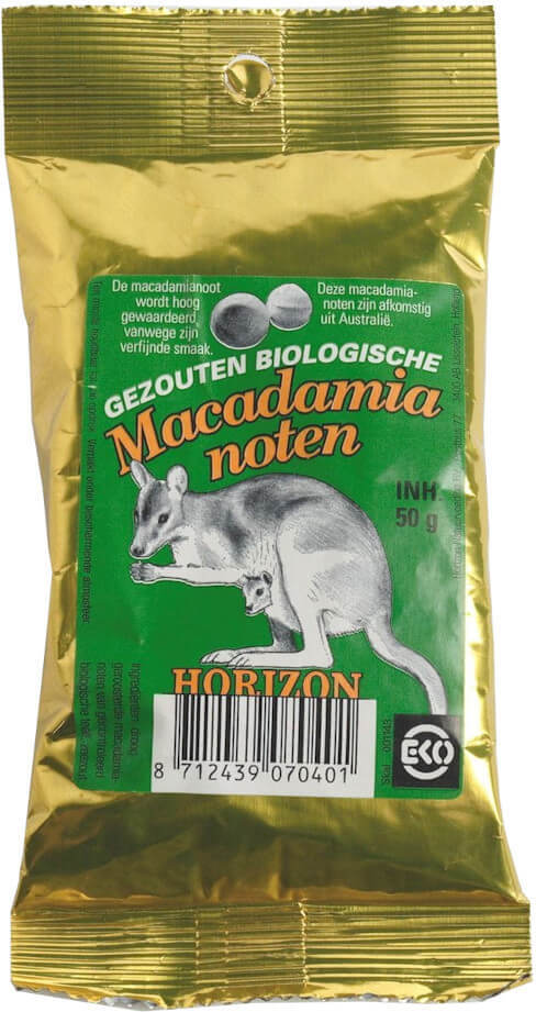 Geröstete und gesalzene Macadamianüsse BIO 50 g - HORIZON