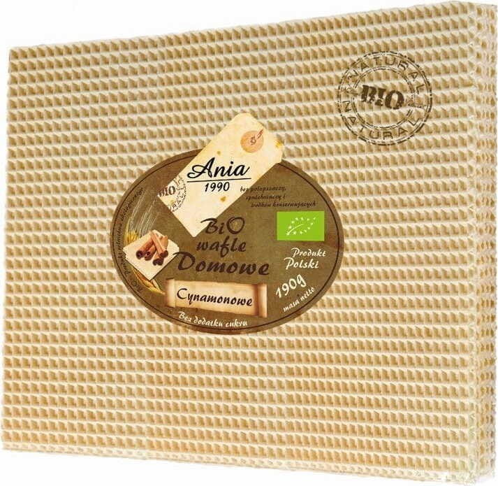 Hausgemachte Zimtwaffeln ohne Zuckerzusatz BIO 190 g - BIO ANIA