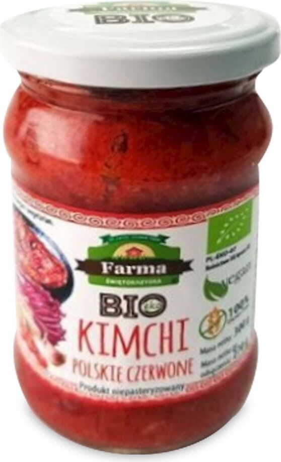 Rotes Bio-Kimchi ohne Gluten 300 g (270 g) - FARMA ŚWIĘTOKRZYSKA