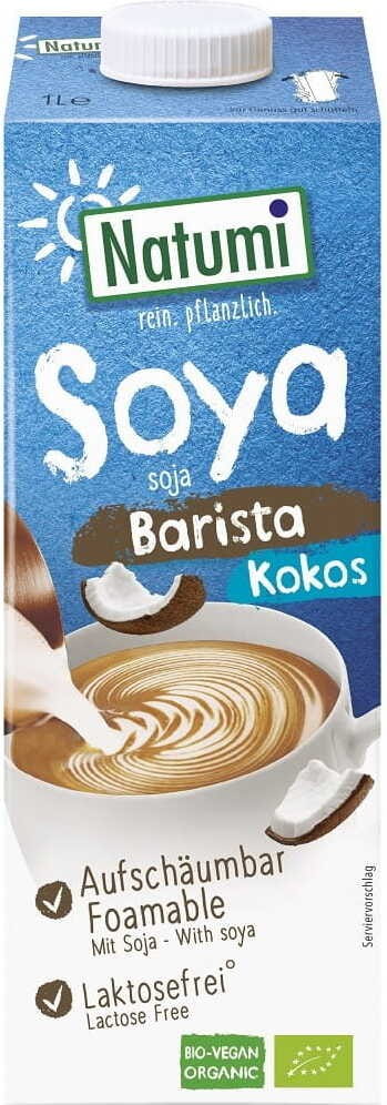 Sojadrink - Kokos Barista ohne Zuckerzusatz glutenfrei BIO 1000 ml - NATUMI 主图