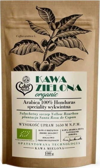 Gemahlener grüner Kaffee Honduras BIO von CAFE CREATOR, 100 g, frische und hochwertige Kaffeebohnen