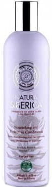 Conditioner für geschädigtes Haar von NATURA SIBERICA, Wiederaufbau und Schutz, 400 ml Flasche auf weißem Hintergrund