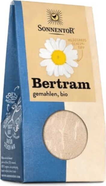 Gemahlener Bio-Bertram von SONNENTOR in 40g Packung, fein gemahlene Kräuter für aromatische Gerichte