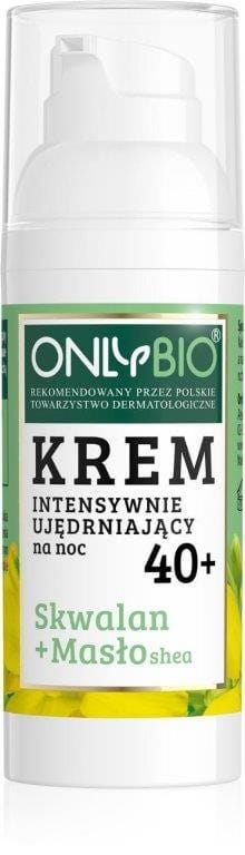Intensiv straffende Nachtcreme für die Nacht 40 + Squalane + Sheabutter Öko 50 ml - NUR BIO