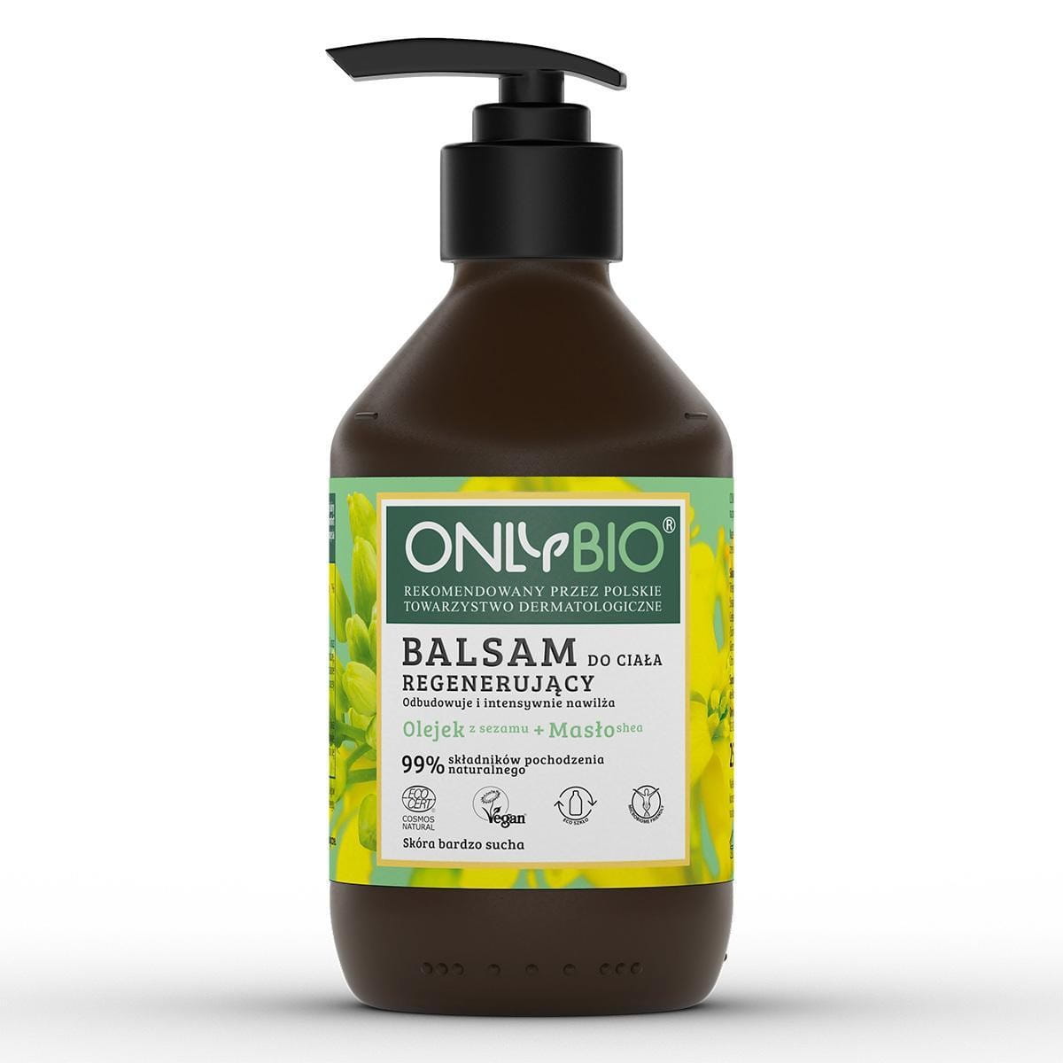 Regenerierende Körperlotion mit Sesamöl und Sheabutter von ONLY BIO, 250 ml, natürliche Pflege für die Haut