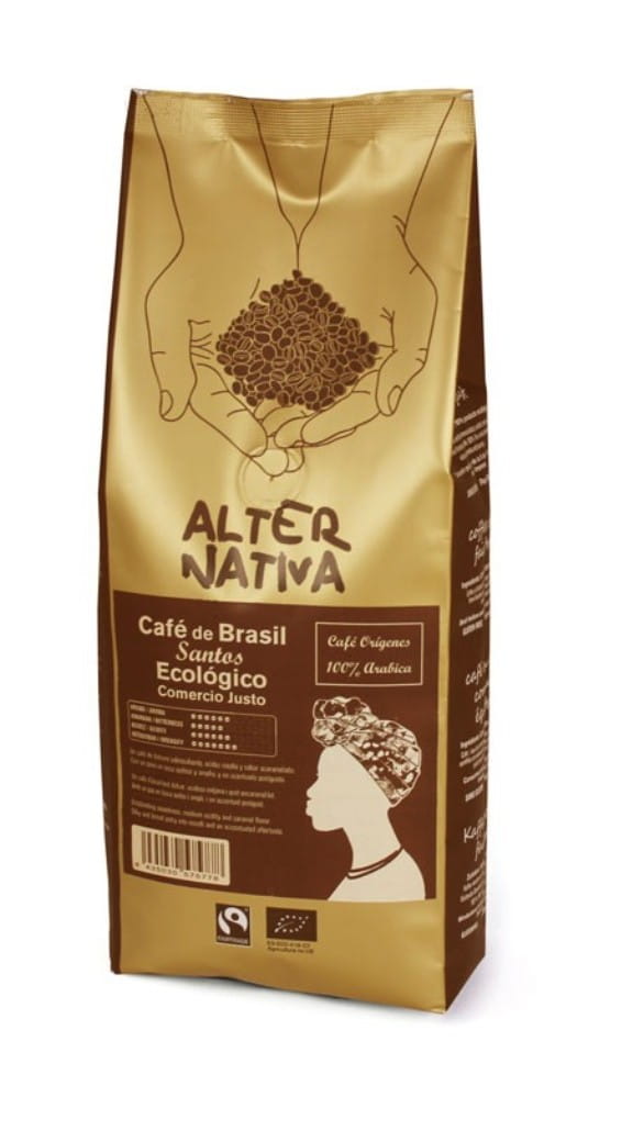 Arabica-Kaffeebohnen 100% Brasilien Santos Fair Trade BIO 500 g - ALTERNATIVA Κύρια εικόνα προϊόντος
