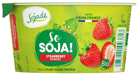 Glutenfreies Soja-Erdbeer-Dessert BIO 150 g - SOJADE