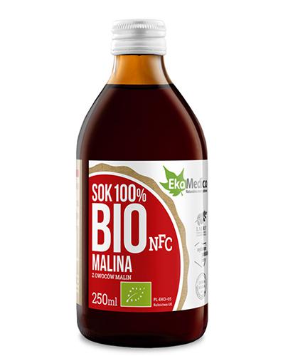 Bio NFC Himbeere von EKAMEDICA, 250 ml, frische Himbeersaft mit natürlichem Geschmack in einer Flasche.