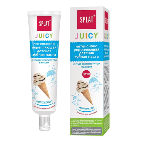 Zahnpasta für Kinder Juicy Ice Cream ohne Fluorid 35 ml - SPLAT