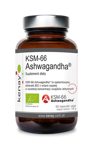 Ashwagandha KSM - 66 BIO 60 KENAY-Kapseln