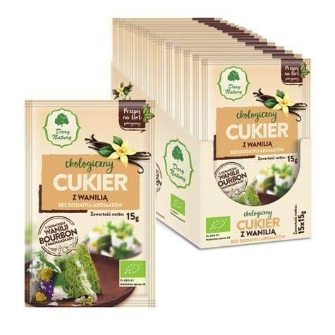 Zucker mit Bourbon-Vanille BIO 15 g - GESCHENKE DER NATUR