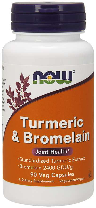 Kurkuma & Bromelain Kurkuma 300 MG Bromelain 150 MG 90 Kapseln NOW FOODS