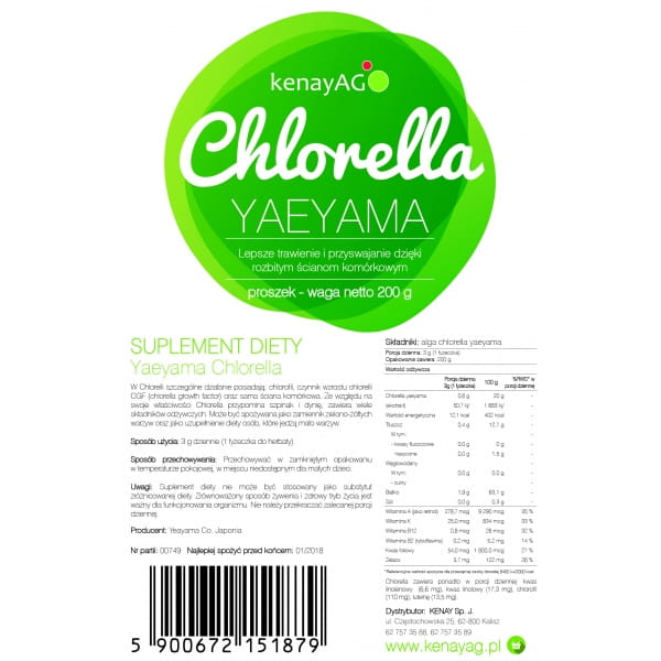 Chlorella Yaeyama 200 g KENAY