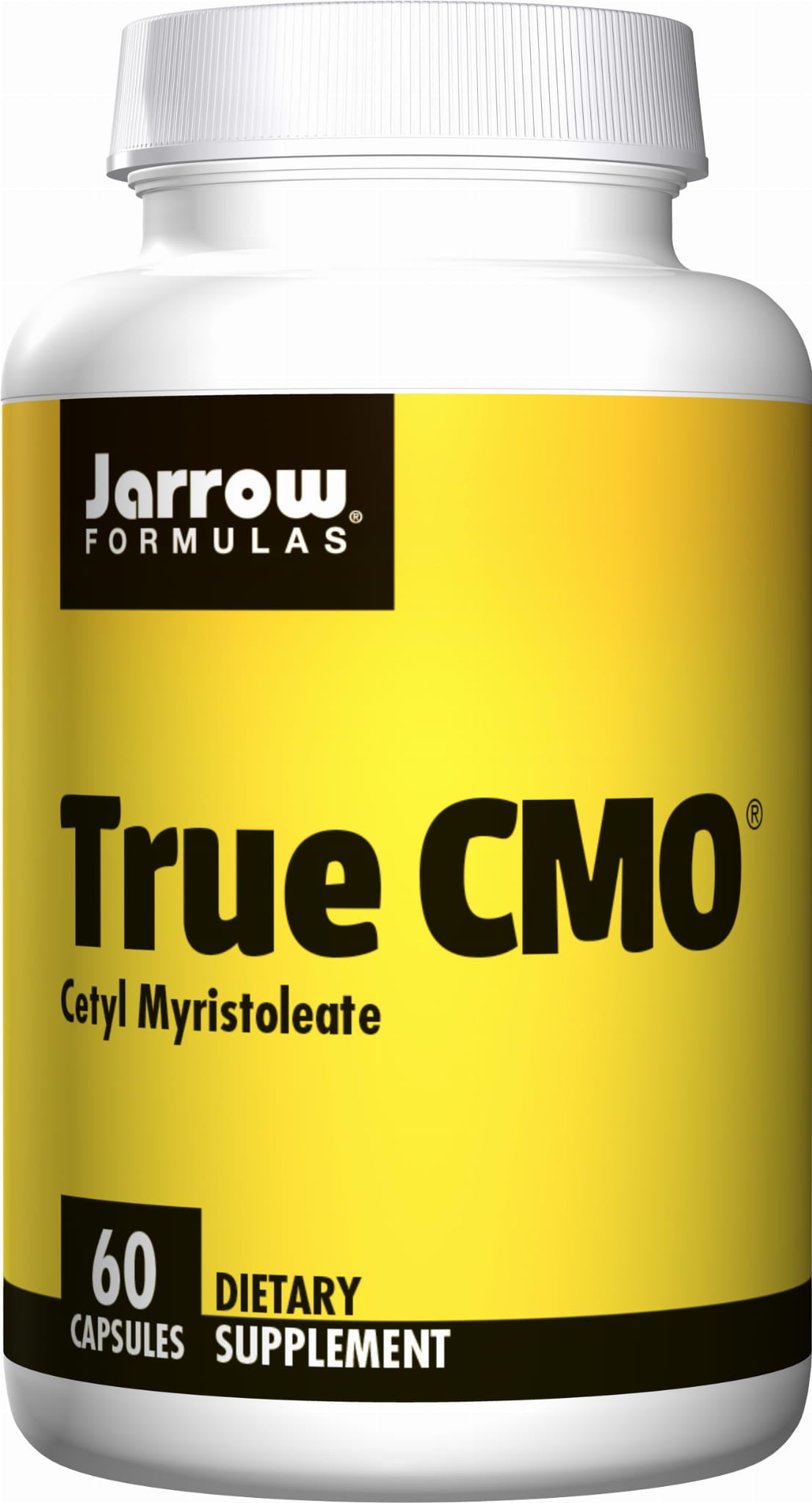 Jarrow Formulas True CMO 60 Kapseln, close-up der braunen Kapseln in einer geöffneten Verpackung