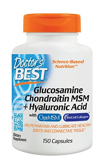 Glucosamin-Chondroitin MSM und Hyaluronsäure 150 Kapseln DOCTOR'S BEST