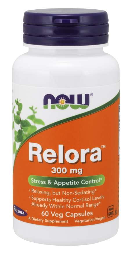 Relora 300 mg Kapseln von NOW FOODS, Nahrungsergänzungsmittel zur Unterstützung des Wohlbefindens, 60 Stück.