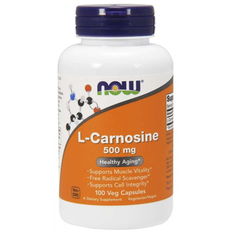 Lcarosin 500 MG Lcarnosin 100 Kapseln NOW FOODS