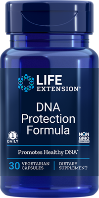 DNA-Schutzformel von LIFE EXTENSION in 30 Kapseln, antioxidative Nahrungsergänzung zur Unterstützung der Zellgesundheit.