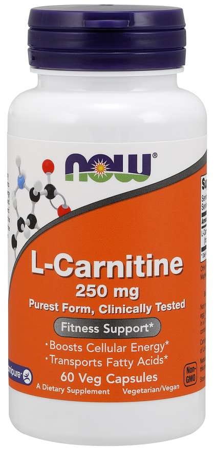 Lcarnitine carnipure 250 MG 60 Kapseln NOW FOODS