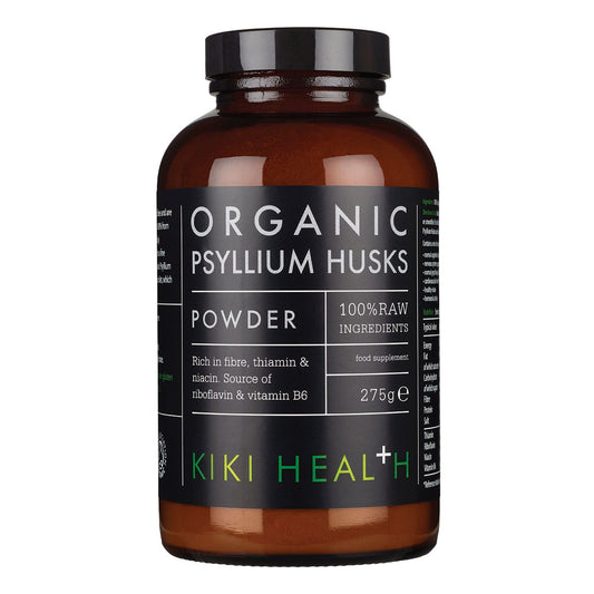 KIKI HEALTH Flohsamenschalen in 275 g Packung, feine helle Schalen für Ballaststoffe und Verdauungshilfe