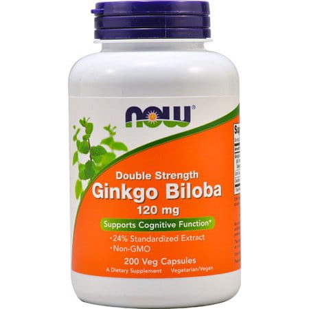 Ginkgo biloba Japanischer Ginkgo-Extrakt 200 Kapseln NOW FOODS