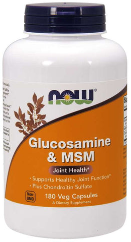 Glucosamin mit MSM 180 Kapseln NOW FOODS