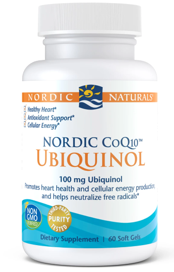 Coenzym COQ10 Ubiquinol 60 Kapseln NORDIC NATURALS