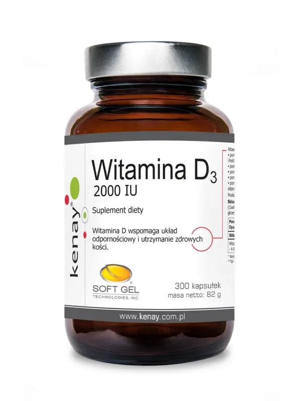 Vitamin D3 2000 IE 300 KENAY-Kapseln Hover Image