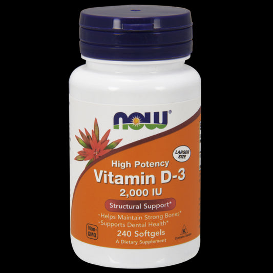 Vitamin D3 2000 IE 240 Kapseln von NOW FOODS